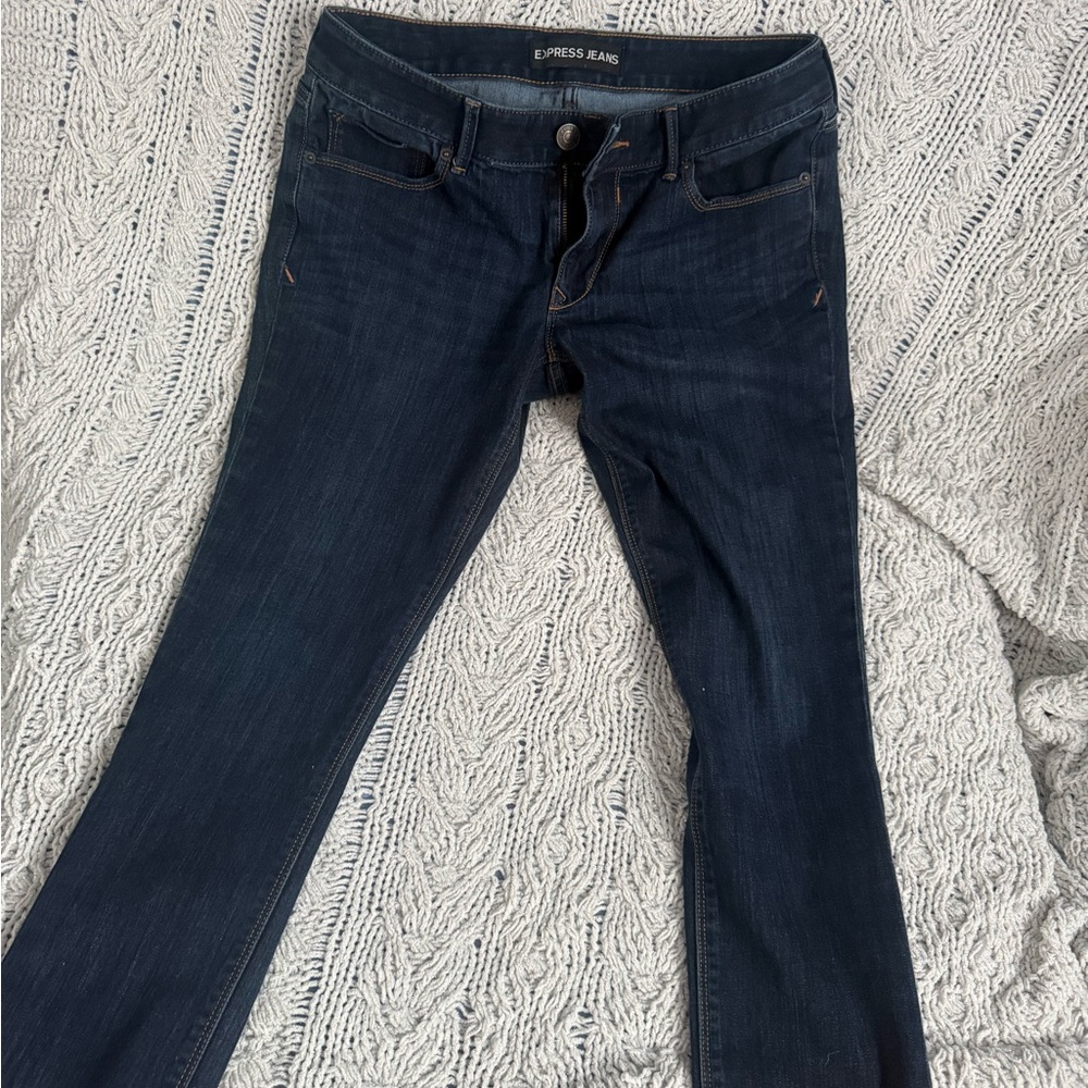Express Women's Deep Indigo Skinny Jeans